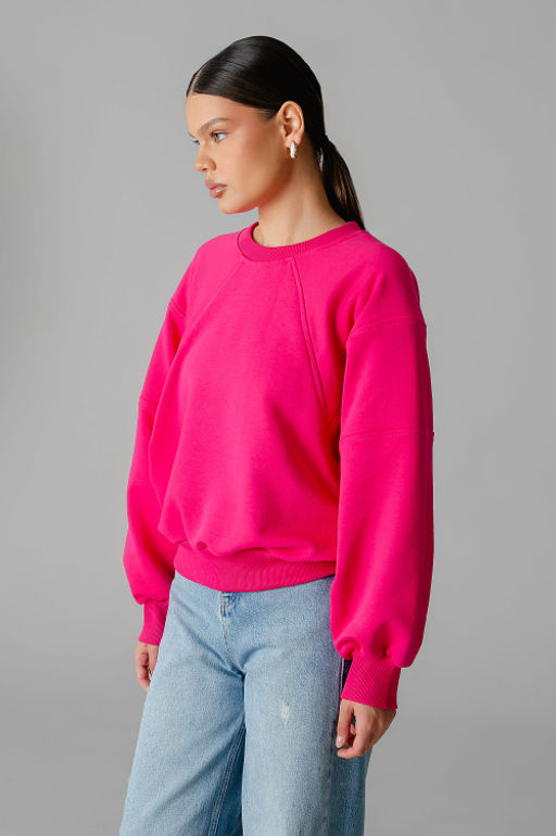 Арт. 15110/2 Свитшот женский укороченный one size (42-50) Цвет:фуксия - Калинка фото 15