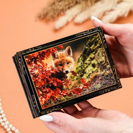 Шкатулка Животные, 10?14 см, лаковая миниатюра, микс - Simaland фото 3