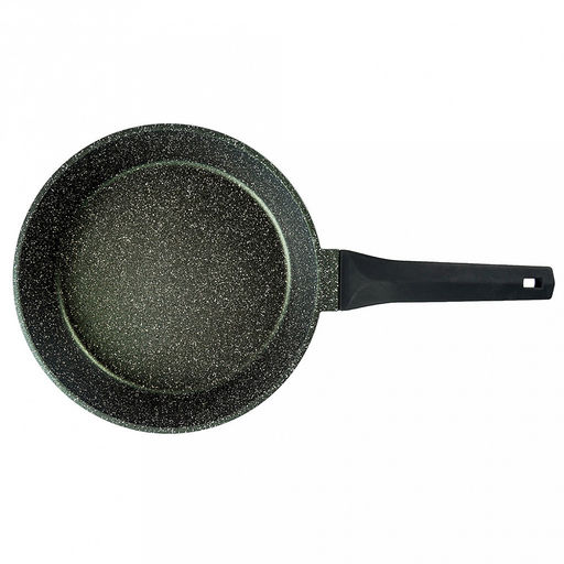 Сковорода с тефлоновым покрытием д24см "Бриллиант Green", h6,5см, s0,4см, ручка из термостойкого пластика (Россия)