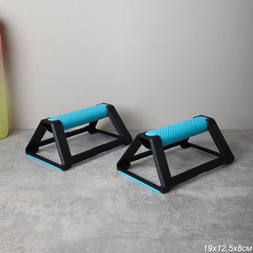 Упоры для отжиманий Woohooo Push-up bars II / комплект 2 шт / синий /уп 50/ - Галеонтрейд фото 7