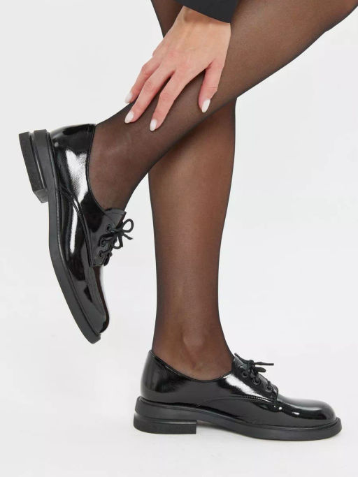 П/Ботинки жен., черный, фурн., э/к/л