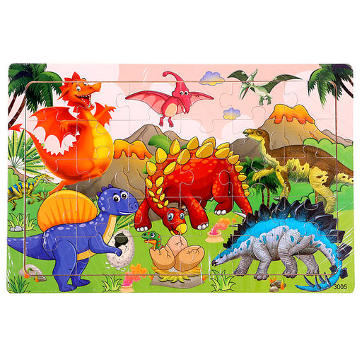 Пазл «Динозавры», 30 деталей