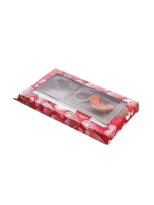 Набор подарочный 2 в 1, ручка, брелок, МИКС