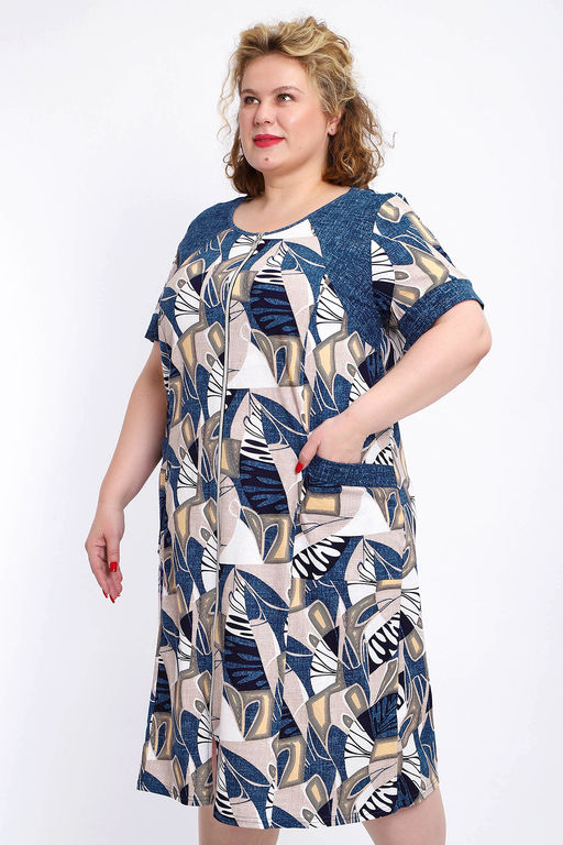 Халат 004 домашний на молнии