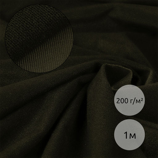 Петельное полотно велкроткань TBY кач.А шир.150см 200г/м? 100% полиэстер цв.F328 хаки уп.1м