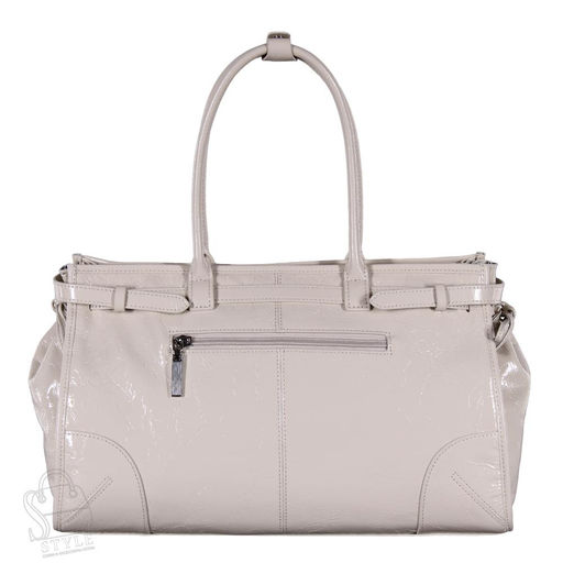 Сумка женская кожаная 1165TH apricot white Polina&Eiterou   в Новосибирске