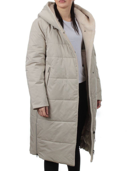 M-9115 LT. BEIGE Пальто зимнее женское (верблюжья шерсть)