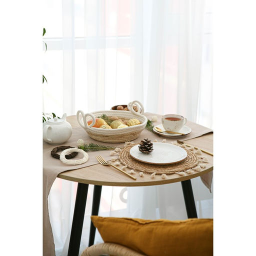 Салфетка сервировочная на стол Доляна Фина, d=30 см  фото 6