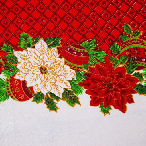 Скатерть новогодняя Доляна Процветания в Новом году 145*180 см, 100% п/э  фото 4