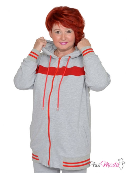 Толстовка Модель №1682 размеры 44-84 - Plusmoda фото 3