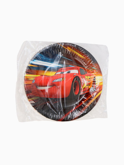 Тарелка одноразовая 18 см, набор 10 шт., Молния Маккуин