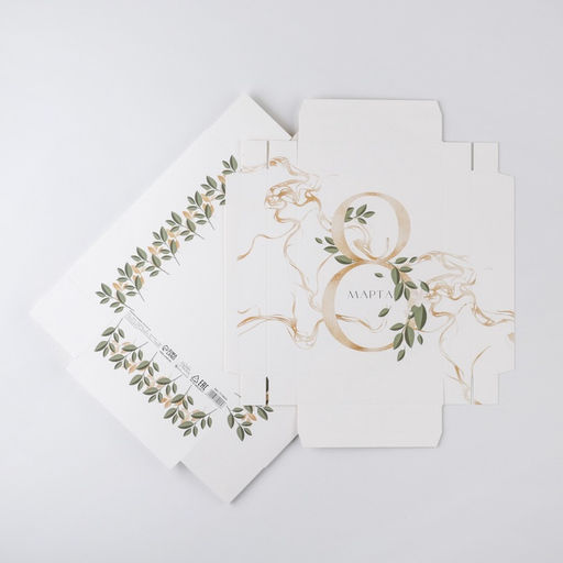 Коробка подарочная складная, упаковка, 8 марта, 21?15?7 см