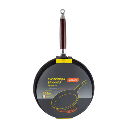 Сковорода блинная чугунная РCIF-24 промасл.покр., d-24 см, в конверте арт. 985029