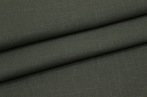 Конопля с хлопком-диагональ цв.Болотно-серый хаки, ш.1.4м, конопля-80%, хлопок-20%, 246гр/м.кв - Купава фото 5