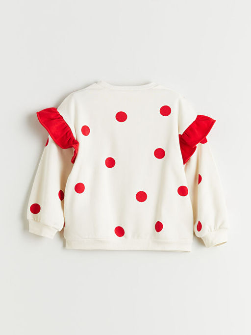 Kal?n Minnie Mouse Bask?l? K?z ?ocuk Sweatshirt