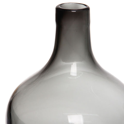 Ваза стеклянная "GREY GLASS" 14*20см