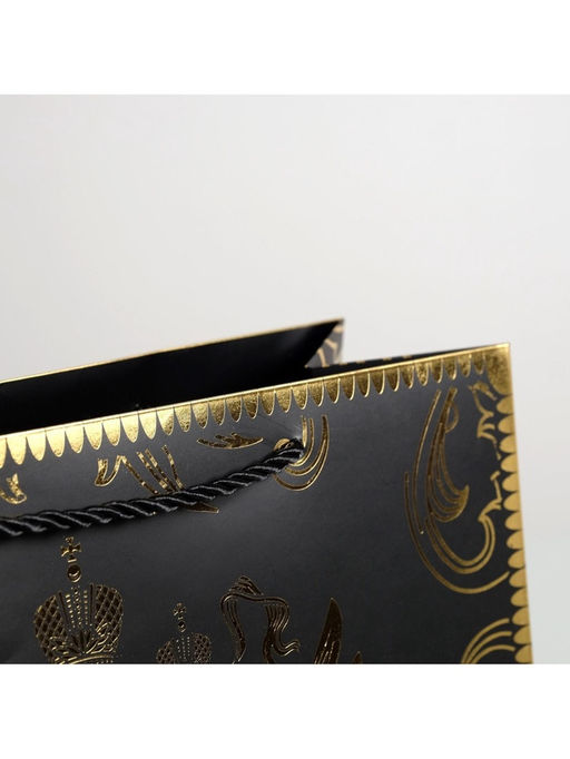Цена за 2 шт. Пакет подарочный, упаковка, «Gold Russia», 32×26×12 см