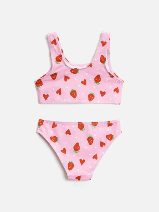 ACOOLA / Костюм купальный детский для девочек Luiziana розовый  фото 4