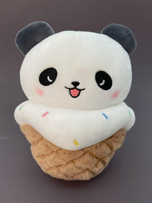 Мягкая игрушка "Panda ice cream", open mouth, 20 см