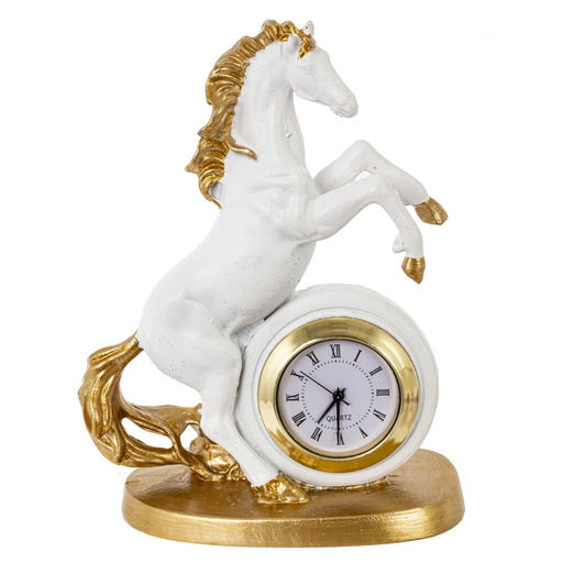 Фигурка декоративная "Лошадь" с часами (LR41x1), L8,5 W5 H12 см