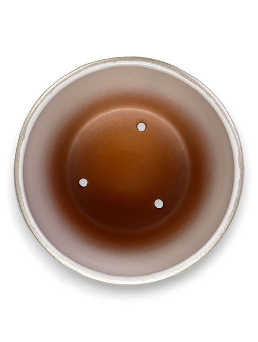 Горшок цветочный с поддоном 2,6 л, d18/h16 см белый керамика, "Венера" (М)