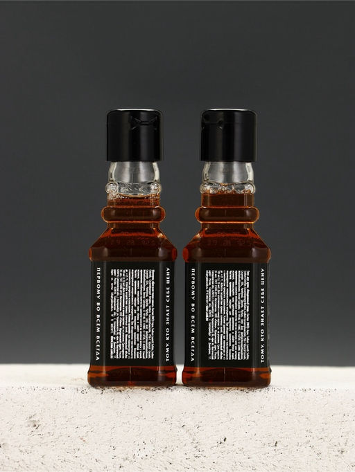 Подарочный набор «№1», гель для душа виски, шампунь для волос, мочалка для тела