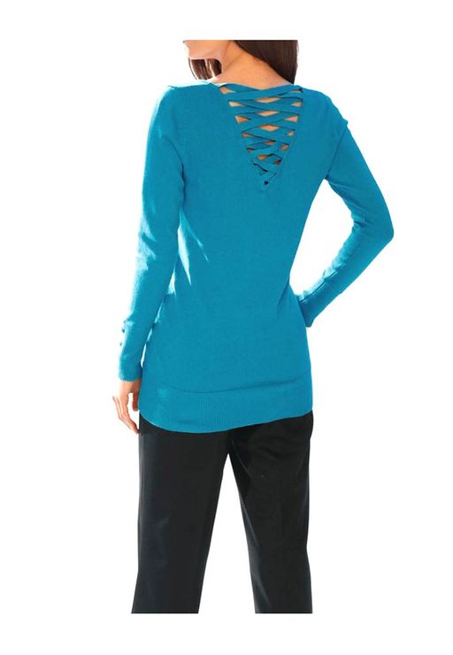 Пуловер, бирюзовый - Ashley brooke фото 3