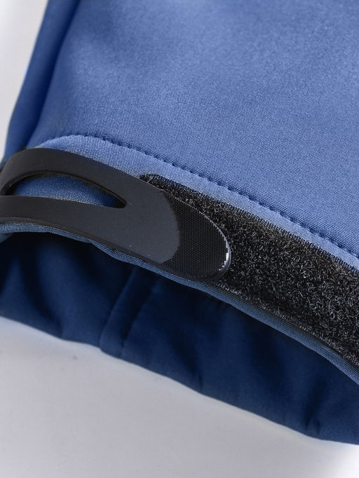 Ветровка спортивная мужская с капюшоном softshell синего цвета 9563S - Mtforce фото 26