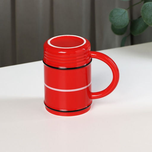 Кружка керамическая Lover Fire, 480 мл, цвет красный