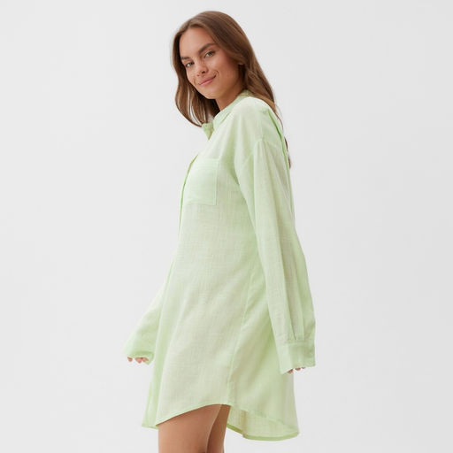 Сорочка женская KAFTAN Lime series, размер 52-54, зелёная