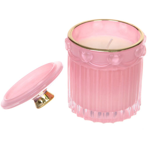 Свеча в стакане "Нежные облака" 9*11,8 см, Розовый