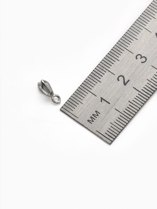 Цена за 3 шт. Держатель для кулона, 11?7 мм (набор 5 шт.), цвет серебро