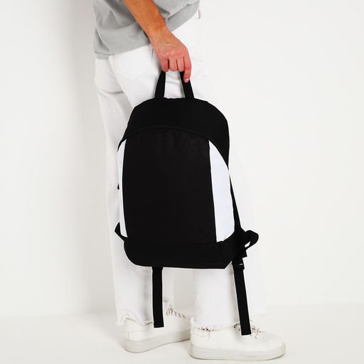 Рюкзак текстильный 46х30х10 см, вертикальный карман, цвет черно-белый - Nazamok фото 8