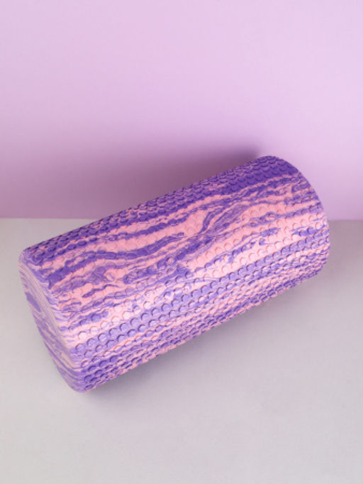 Ролик массажный спортивный Woohooo СELL 30x15/ фиолетово-розовый /уп10 - ГалеонТрейд фото 4