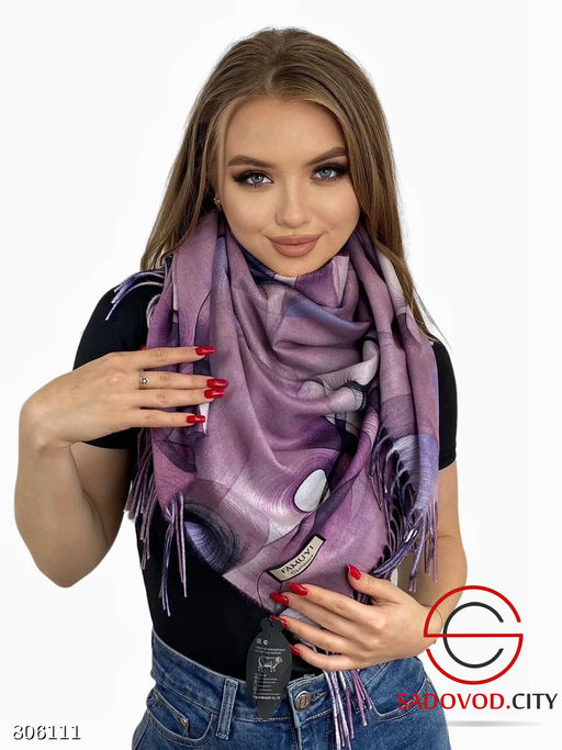 Платок теплый зимний двухсторонний - Bruno фото 21