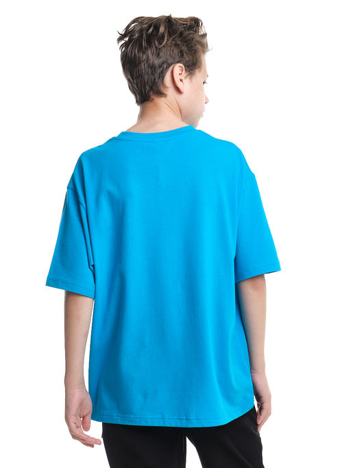 Футболка фисташковая детская хлопок подросткам 22-7627 - Mini maxi фото 21