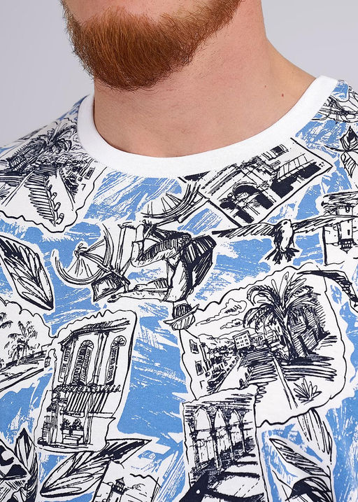 CLE Футболка муж. 542371/24кдн maxi джинсовый/т.синий - Clever wear фото 4