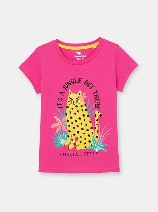 CRB wear/CSKG 63091-46-314 Футболка для девочки, циклама/Ex.Cherubino