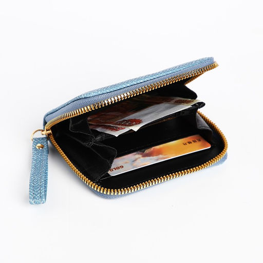 Кошелёк детский на молнии, цвет голубой - Simaland фото 4