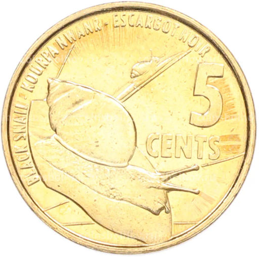 Монета 5 центов 2016 года Сейшелы