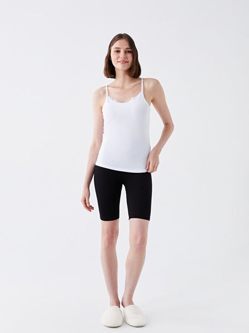 Beli Lastikli D?z Seamless Kad?n ??lik Tayt