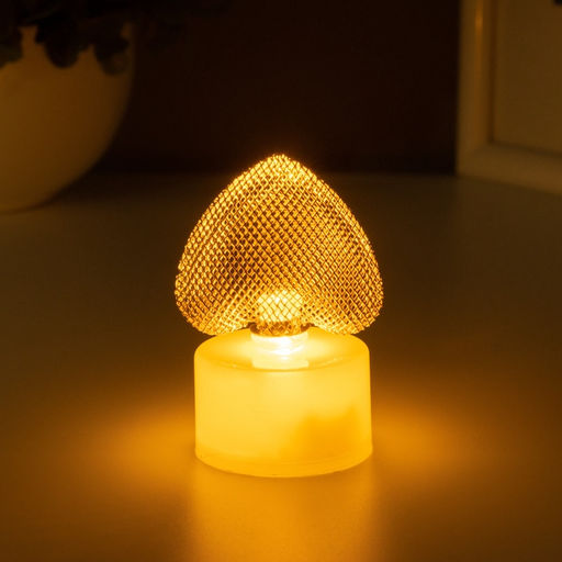Фигурка светящаяся RISALUX Сердце, LED-ночник, 0.3 Вт, 3.5?4?6.5 см