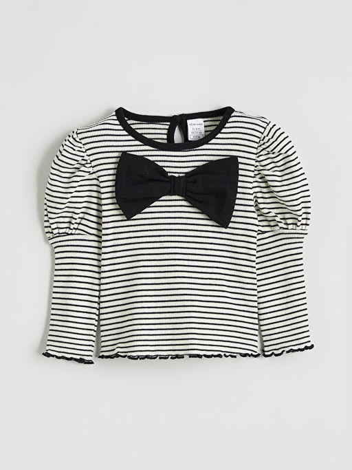 Fiyonk G?r?n?ml? K?z Bebek Bluz ve Pantolon