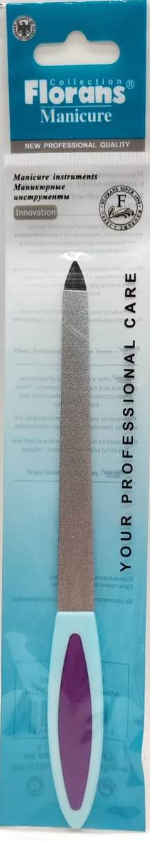 Florans Пилка металл. FK-6 с алмазным напылением (17см) цветная ручка, OPP