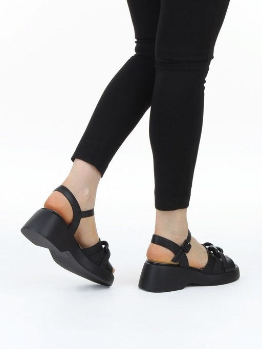 08-XL693-1 BLACK Босоножки женские (натуральная кожа)