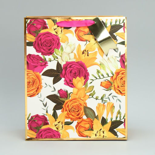 Пакет подарочный с шильдиком На радость тебе, 30.5 х 25.4 х 12.7 см - Дарите счастье фото 2