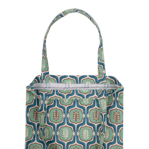 Сумка-шоппер Радушная хозяйка (Традиция) 35х40 см, рогожка, 100% хлопок, Листья