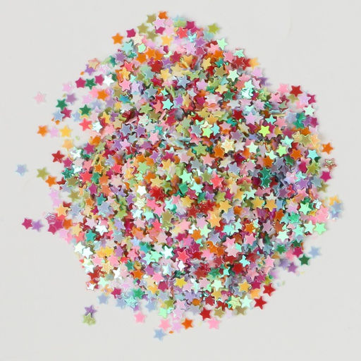 Цена за 2 шт. Глиттер в баночке "Звёздочки" МИКС р-р 3 мм 6 гр 5х2х2 см