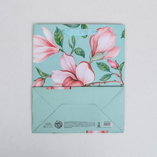Цена за 2 шт. Пакет подарочный ламинированный, упаковка, «Магнолия», ML 23 х 27 х 11.5 см