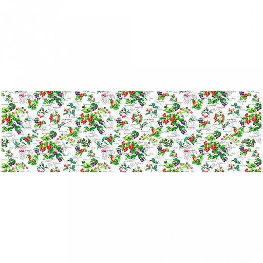 "Ягодное ассорти" Скатерть-дорожка на стол 50х145см, хлопок "Премиум" 186г/м2, "Домашняя мода" (Россия)